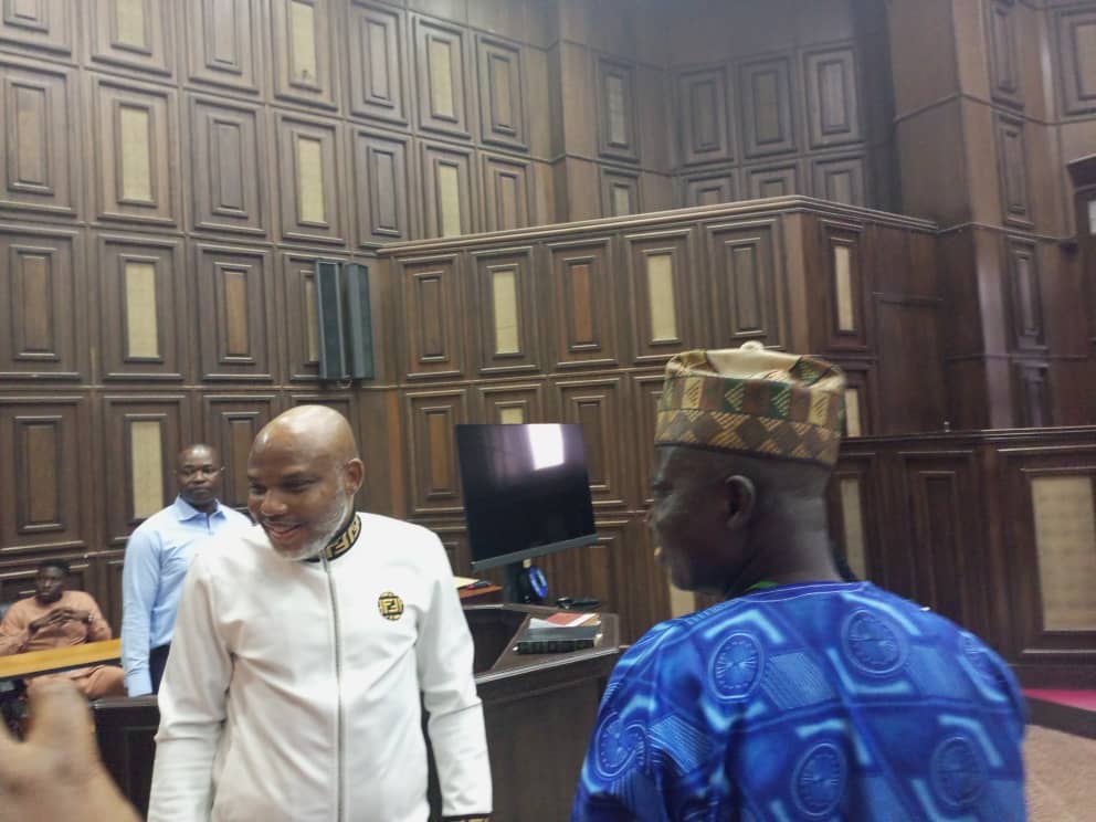 Nnamdi Kanu: Who is the Bagger or Idiot that will speak when I am talking? 