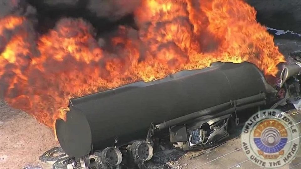 Jigawa Oil Tanker Fire roasts 90 to death