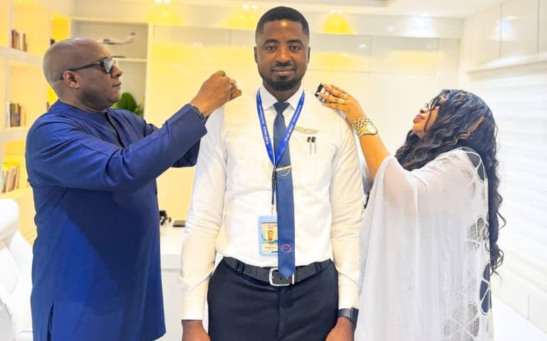 The Sky not your Limit, it’s your Foundation, Air Peace charges 2 newly promoted Pilots 